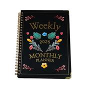 Planning Calendar Notebook 2025 Daily Planner 8.5X6.2Inches Record Hardcover Monthly Organizer Time Management