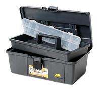 Plano 16 Inch Grab-N-Go Storage Box with Tray - Grey