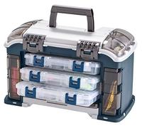 PLANO Angled Tackle System 3700,Fishing Tackle Organizer, Portable Storage OrganizerTool box, Small parts, Removable Trays, Fishing, Beading, School or Office Supplies or Crafting Materials
