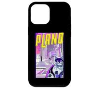 Plano Cat Retro Anime Cityscape Texas USA Vintage Funny Case for iPhone 12 Pro Max