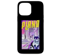 Plano Cat Retro Anime Cityscape Texas USA Vintage Funny Case for iPhone 13 Pro Max