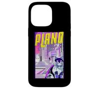 Plano Cat Retro Anime Cityscape Texas USA Vintage Funny Case for iPhone 14 Pro Max