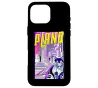 Plano Cat Retro Anime Cityscape Texas USA Vintage Funny Case for iPhone 16 Pro Max