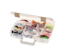 PLANO Connectable Satchel Small,Double Sided Tackle Box, Fishing Equipment Storage Box, compact tackle box, satchel, perfect to store Lures, Hardbaits, Softbaits other fishing tackle,