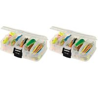 Plano Double-Sided Stowaway Small Tackle Box - Compact Fishing Storage for Lures, Hardbaits, Softbaits, and Equipment, Durable and Portable Design (Pack of 2)