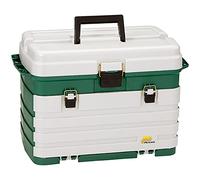 PLANO Four-Drawer Tackle Box,Fishing Tackle Organizer, Portable Storage Organizer, Tool box, Small parts, Removable Trays, Fishing, Beading, School or Office Supplies or Crafting Materials