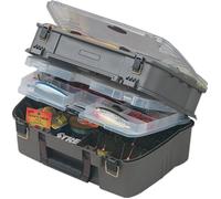 PLANO Guide Series Satchel,Double Sided Tackle Box, Fishing Equipment Storage Box, compact tackle box, satchel, perfect to store Lures, Hardbaits, Softbaits other fishing tackle