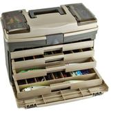 Plano Tackle Organiser 4 Drawer System Box Lures Bait Hooks Fishing Travel
