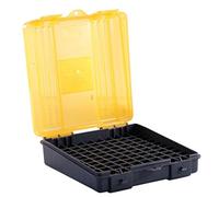 Plano -Handgun Ammo Case -,41 Magnum,100-rounds, Yellow, Cartridge storage case, Bullet holder, Rifle cartridge organizer,Gun ammo holder