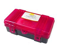 Plano -Handgun Ammo Case -,41 Magnum,50-rounds, Red, Cartridge storage case, Bullet holder, Rifle cartridge organizer,Gun ammo holder