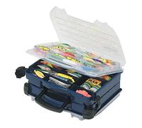 PLANO LockJaw Double Satchel,XL Double Sided Tackle Box, Fishing Equipment Storage Box, compact tackle box, satchel, perfect to store Lures, Hardbaits, Softbaits other fishing tackle,