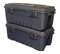Plano New Heavy Duty Military Storage Trunk, Pack of 2, Black
