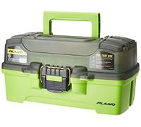 Plano One-Tray Tackle Box, Storage Box, Molded Tackle Storage, All Fishing,Unisex, Bright Green