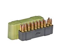 Plano Rifle Ammo Case -,22-50 cartridges,20-rounds, Green, Cartridge storage case, Bullet holder, Rifle cartridge organizer,Gun ammo holder