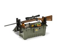 PLANO Shooter's Case- Extra Large ,Shooters Case Maintenance Kit, Rifle Gun case cleaning Toolbox with Staggered Yoke system, Storage for accessories, Firearm or Airsoft Replica maintenance