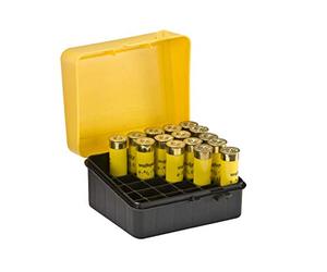 Plano Shot Shell Case - 20-Gauge,25-rounds, Yellow, Shotgun ammunition case, Shotgun cartridge holder, Shotgun shell box Ammunition organizer