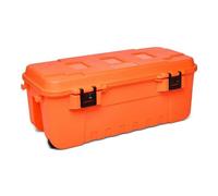 PLANO Sportsman's Trunk - Large 102ltr,Blaze Orange, Military-Grade Storage Box with Lid, Heavy Duty, Large, Camping & Army Storage Trunks, Perfect for Hunting, Paintball, Airsoft or Home Storage