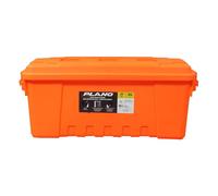 PLANO Sportsman's Trunk - Medium 64ltr,Blaze Orange, Military-Grade Storage Box with Lid, Heavy Duty, Large, Camping & Army Storage Trunks, Perfect for Hunting, Paintball, Airsoft or Home Storage