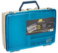 PLANO Two-Tier Satchel,Double Sided Tackle Box, Fishing Equipment Storage Box, compact tackle box, satchel, perfect to store Lures, Hardbaits, Softbaits other fishing tackle