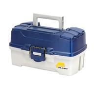PLANO Two-Tray Tackle Box,Fishing Tackle Organizer, Portable Storage Organizer, Tool box, Small parts, Removable Trays, Fishing, Beading, School or Office Supplies or Crafting Materials