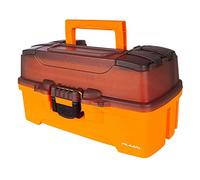 Plano Two-Tray Tackle Box, Storage Box, Molded Tackle Storage, All Fishing,Unisex, Bright Orange