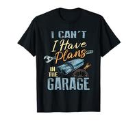 Plans in The Garage Mechanic Car Repair Man Cave Tuning T-Shirt