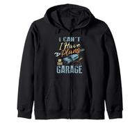 Plans In The Garage Mechanic Car Repair Man Cave Tuning Zip Hoodie