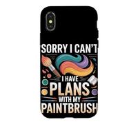 Plans With My Paintbrush Art Teacher Case for iPhone X/XS