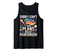 Plans with My Paintbrush Art Teacher Tank Top