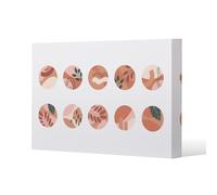 plant and textures in autumn style (Canvas Print) / 127 x 101 x 4cm Benjamin Tate Design Natural One Size