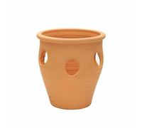 Plant Avenue APTA Terracotta Herb Planter 28cm Durable Outdoor Garden Pot, Brown