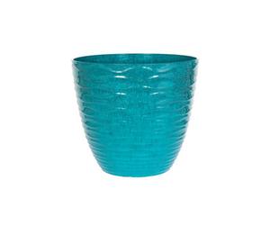 Plant Avenue Large Windermere Plant Pot - Plastic - L38 X W38 X H33 Cm - Teal