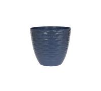 Plant Avenue Lightweight Recycled Plastic Garden Pot Planter With Drainage Holes Windermere Plant Pot - Plastic - L33 X W33 X H29 Cm - Blue