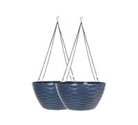 Plant Avenue Plastic Plant Pot, Blue, 35cm