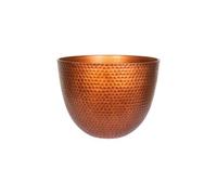 Plant Avenue Pot Planter Indoor Or Outdoor Lightweight Recycled Plastic Garden Large Elements Plant Pot - L38 X W38 X H34 Cm - Copper