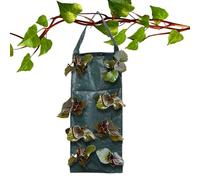 Plant Bag Tube - Hanging Planter Grow Bags | 8 Hole View Post Gardening | Space Saving Grow Bags | Breathable Vertical Gardening Baskets for Fence A