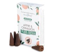 Plant-Based Backflow Incense Cones - Apple & Cinnamon, Long-Lasting Aroma