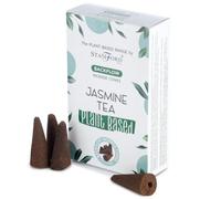Plant-Based Backflow Incense Cones - Jasmine Tea, Long-Lasting Aroma