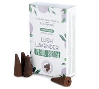 Plant-Based Backflow Incense Cones - Lush Lavender, Long-Lasting Aroma