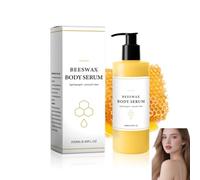 Plant-based beeswax moisturizing body essence, a leave-on body lotion, containing beeswax, avocado oil, castor oil, and shea butter for deep nourishment, especially for dry skin.