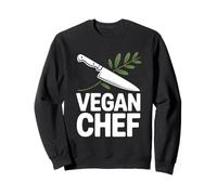 Plant-Based Chef Knife Cook Vegan Vegetarian Cooking Sweatshirt