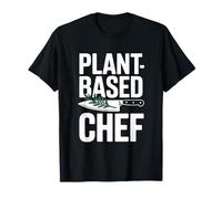 Plant-Based Chef Knife Cook Vegan Vegetarian Cooking T-Shirt