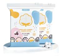 Plant-Based Cotton Pads 222pcs Gentle Face Care(D)