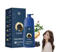 Plant-Based Hair Coloring Cream, Bubble Plant Hair Dye Shampoo, Protein Color Protecting Hair Dyeing Cream, Easy Hair Color Cover Gray Hair, For Men Women (Chestnut Brown, 15cm)