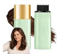 Plant-Based Hair Root Touch-Up Pencil with Toothed Comb for Instant Grey Coverage & Natural Matte Finish - Portable Sweatproof Formula for Men & Women, Water-Resistant Application & Easy