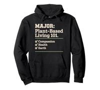 Plant-Based Living 101: Compassion, Health, Earth Checklist Pullover Hoodie