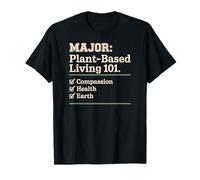 Plant-Based Living 101: Compassion, Health, Earth Checklist T-Shirt