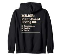 Plant-Based Living 101: Compassion, Health, Earth Checklist Zip Hoodie