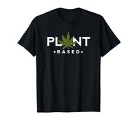 Plant-Based Marijuana Leaf Weed Joint Smoker Vegan T-Shirt