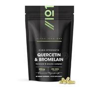 Plant-Based Quercetin 800mg & Bromelain 396 GDU with BioPerine® - 60 Vegan Capsules - Made from Sophora Japonica Extract (Quercetin) & Pineapple (Bromelain) by Alpha01